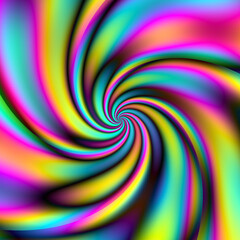 Obraz premium Hypnotic spiral gradient flowing colors, Liquid effects, Abstract Backgrounds