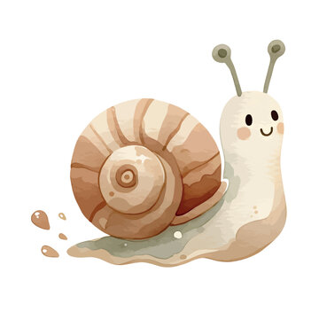 recommend clip art: snail. cute cartoon snail illustration 