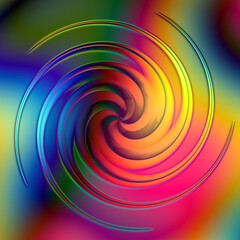 Hypnotic spiral  gradient flowing colors, Liquid effects, Abstract Backgrounds