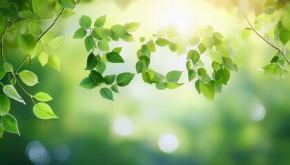 green leaves background shaped in the word ECO