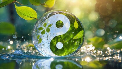 a natural yin-yang sign in nature