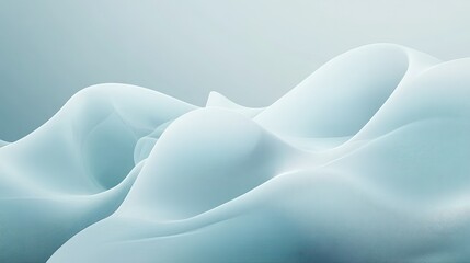 Fototapeta premium Minimalist abstract design with faint white shapes emerging from the background.