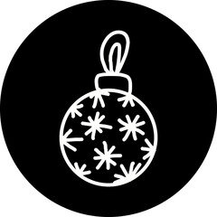 Christmas, New Year Vector Icon element, Isolated white background