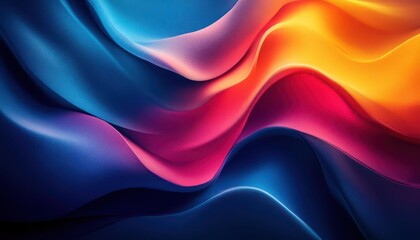 Obraz premium Online presentation with vibrant slides, sleek modern background, dynamic lighting, high contrast, photo-realistic