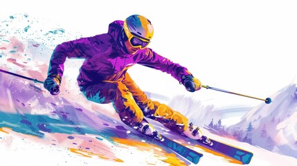 Skier in Motion