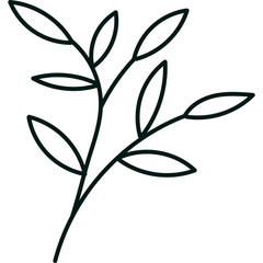 Leaf Line Decoration