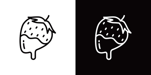 チョコレートフォンデュのシンプルなベクターアイコン