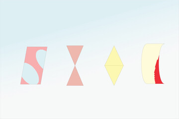 image of an abstract object with a warm background
