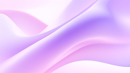 Fototapeta premium Abstract background with smooth wavy silk or satin in purple colors. Generative AI