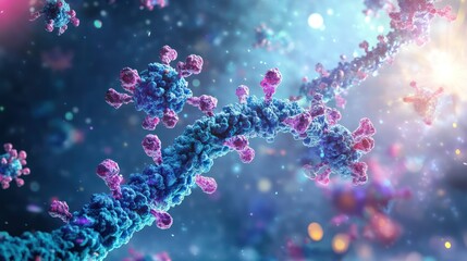 Biotechnology advancements in protein engineering allowing the design of custom proteins for therapeutic use.