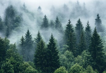 Foggy Forest.