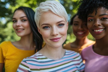 Obraz premium Friends Smiling Together.