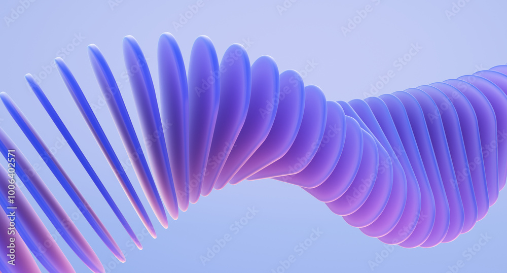 Fototapete minimal geometric background with abstract shapes. 3d rendering illustration.