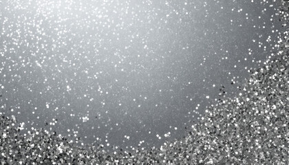 Obraz premium Shimmering Silver Glitter Background Texture