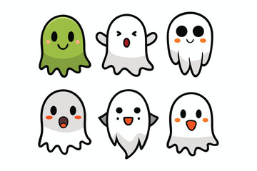 set of halloween monsters