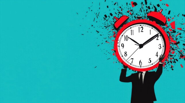 A clock with its hands disappearing and shrinking, the reduction of time and resources allocated to a project or organization