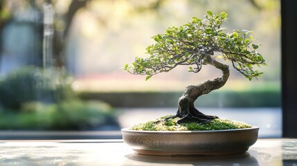 Beautifully Maintained Bonsai Tree Ideal for Home Decor and Gardening Use