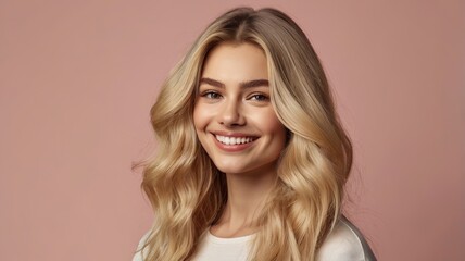 Naklejka premium skin care advertisement smile woman smile