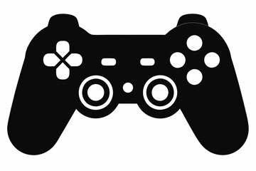 Gamepad icon. Game controller silhouette vector, Video game controller © Badhon