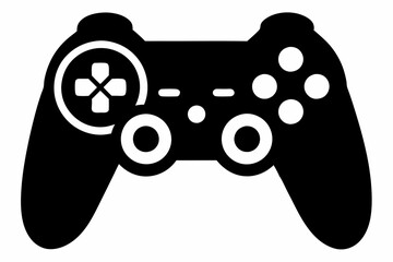 Gamepad icon. Game controller silhouette vector, Video game controller © Badman
