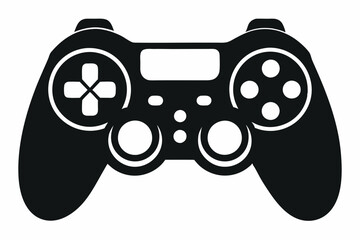 Gamepad icon. Game controller silhouette vector, Video game controller © Badhon