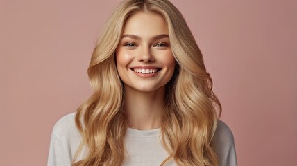 Naklejka premium skin care advertisement smile woman smile