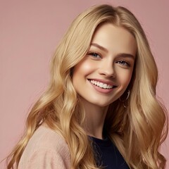 Naklejka premium skin care advertisement smile woman smile