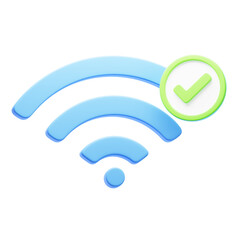 3D Good Wifi Connection Icon