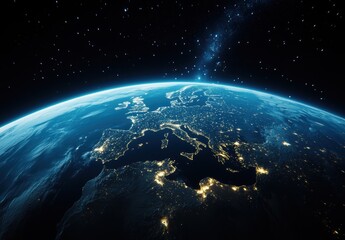 Obraz premium Europe Night Lights.