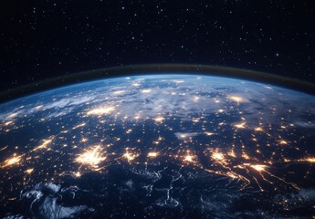 Fototapeta premium Earth at Night.