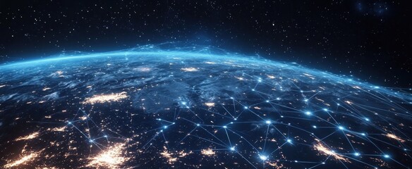 Obraz premium Global Network Connection.