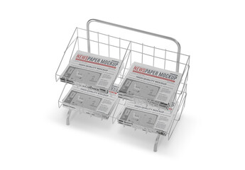 Newspaper Stand Mockup
