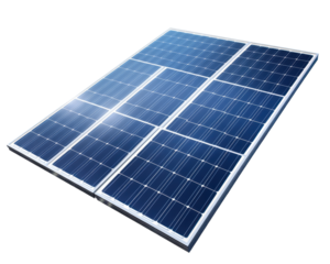 A solar panel composed of multiple photovoltaic cells designed for energy generation.