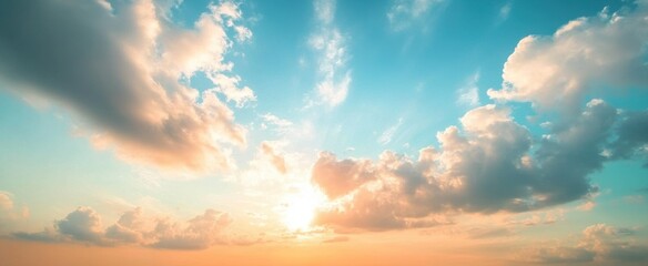 Fototapeta premium Sunset Sky Clouds.