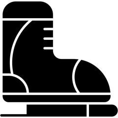 Vector Icon Ice Skating, Sports and Competition, Glide, Skater, Equipment, Sports