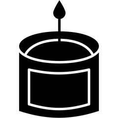 Vector Icon Candle, Flame, Fire, Decoration, Ornamental, Miscellaneous