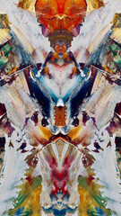 Fototapeta premium Abstract background wallpaper. Ethnic pattern. Mixtures of oil paint. Trendy hand painting canvas. Wall decor and Wall art prints Idea. 3D Texture. Art object