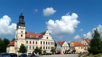 view of the town