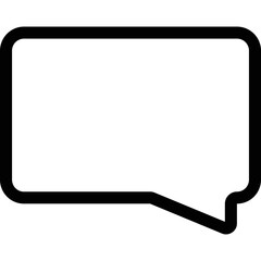 Simple vector icon chat silhouette