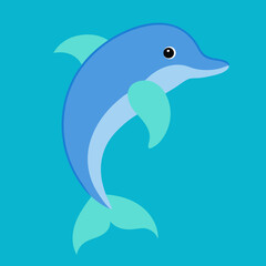 Discover the Majestic River Dolphin Through a Beautiful Vector Illustration Capturing Its Grace and Playfulness in Nature

