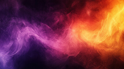 Obraz premium Vibrant abstract background featuring swirling colors of purple, orange, and red, creating dynamic and energetic atmosphere. grainy texture adds depth and intrigue to composition