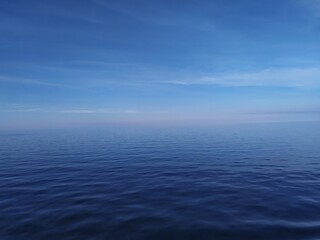 landscape with blue sky and sea