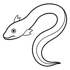 Dive into the World of Electric Eels with an Eye Catching Vector Illustration
