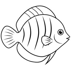 Stunning Vector Graphic of Clownfish Interacting with Its Anemone Home
