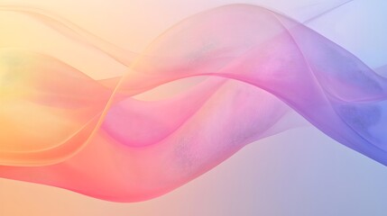 Ethereal Graphic Background with Flowing Curves and Gradient Hues for Ample Copy Space