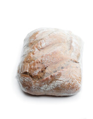 Sliced Sourdough Bread isolated in pack on white background