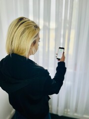 woman using a mobile phone