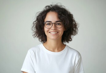Fototapeta premium Smiling Woman in Glasses.