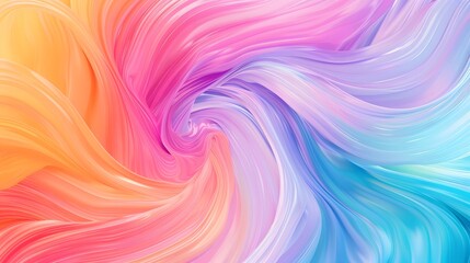 Obraz premium Abstract swirling pattern of vibrant colors, orange, pink, purple, and blue.
