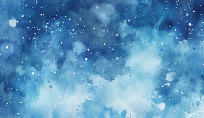 Obraz premium Watercolor Night Sky.